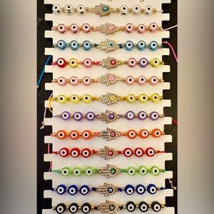 Choose your pair, Hamsa Evil Eye bracelets